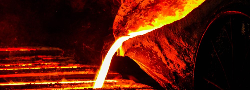 Steel Output Up 13.7%