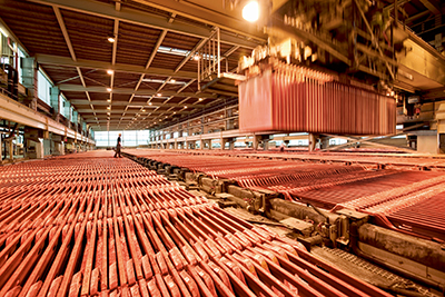 Copper Cathode Output Up 62%