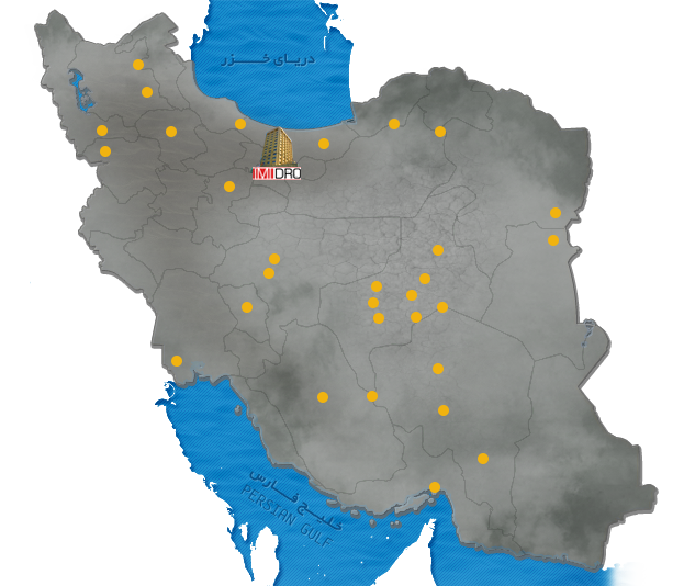 نقشه معادن ایمیدرو در نقاط مختلف ایران